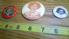 3 different vintage Shirley Temple  pinback buttons my friend doll by ideal picture