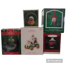 Hallmark Keepsake Christmas Ornaments Lot Of 5 Santa Owl Bell Cardinal Grandma  picture