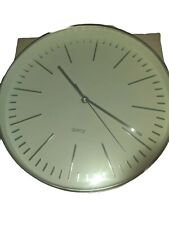 WHW Whole House Worlds Bright White Quartz Modern Wall Clock New Made in Germany picture