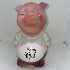 Royal Copley Pig Bank ‘For My Mink’ 8” picture