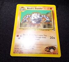 Brock's Graveler 40-132 Gym Heroes Unlimited Pokemon Card picture