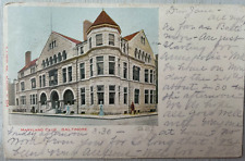 Vintage Postcard 1904 Maryland Club Charles & Eager Streets Baltimore MD picture
