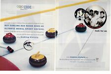 1998 IBM Nagano Olympics Curling Print Ad/Poster from Vintage Magazine picture