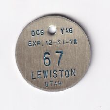 1979 LEWISTON UTAH DOG LICENSE TAG #67 picture