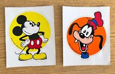 Vintage Walt Disney Productions MICKEY MOUSE and GOOFY Sticker Decals 1970s WDW picture