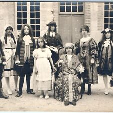 c1930s Theatre Play Cast Group RPPC Women Traditional Costume Real Photo PC A135 picture