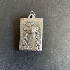 Roma Rome Italy Vatican Catholic Religious Medal Pendant may be Pewter Rectangle picture