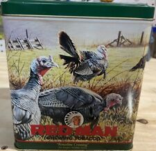 Vintage 1996 LImIted Edition Wild Turkey Red Man Chewing Tobacco Tin picture
