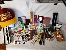 Drawer Lot 3.5 lbs,Stickers,Cards,Cap,pinbacks,marbles,matchpacks,tokens. picture