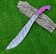 Cutlass Sabre Warrior Custom Made Damascus Sword -Hand Forge Damascus Steel 1657 picture