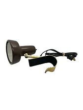 Mid Century Modern Headboard Clamp Light Desk Lamp Portable Vintage Brown -Works picture