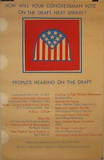 Rare 1970 ANTI Vietnam War Draft WOMEN'S INTL LEAGUE FOR PEACE & FREEDOM Poster picture