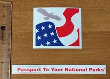 Two(2) NPS Passport To Your National Parks logo decal stickers US Flag Eagle  picture
