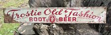 Vintage Frostie Root Beer Sign Metal Single Side Shelf Ad picture