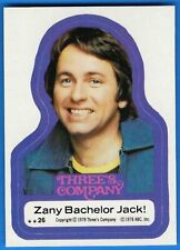 1978 Topps Three's Company Sticker #26 Zany Bachelor Jack (John Ritter) MINT picture