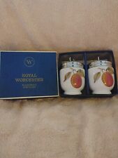 Royal Winchester Egg Coddler Set Of 2 Peach And Berry Design Made In England picture