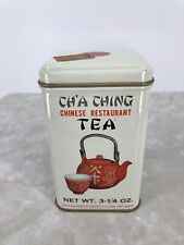 Vintage Cha Ching Chinese Restaurant Tea Tin picture