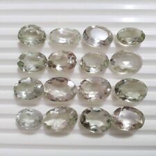 Wonderful Green Amethyst 16 Piece Lot Oval Shape 125 Crt Faceted Loose Gemstone picture