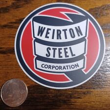 Weirton Steel Corporation laminated die-cut vinyl sticker picture