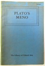 1957 MENO CLASSICS DIALOGUE PLATO PHILOSOPHY ANTIQUITY ANCIENT VINTAGE LIBERAL  picture