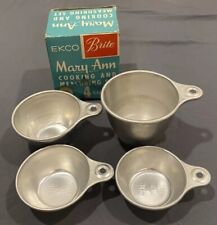 Vintage Ekco Aluminium Measuring Cups Nesting Set Original Box Mary Ann Brite picture
