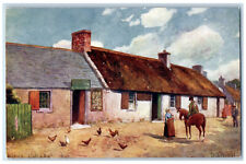 c1910 Burns Cottage Ayr Historic House Scotland Oilette Tuck Art Postcard picture