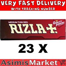 Rizla Red Rolling Papers 23 Booklets No Box x 50 leaves Regular Small Size picture