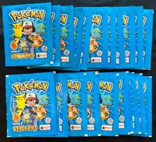 2000 Merlin Pokemon Series 2 Vintage Sealed Sticker Packs - Lot 25x picture