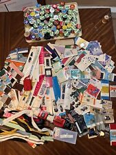 Large Lot Of Vintage Sewing Notions Zippers Seam Binding Thread Fasteners picture