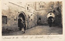 CPA / ISRAEL / JERUSALEM / PHOTO CARD / ENTRANCE TO THE TOMB OF DAVID picture
