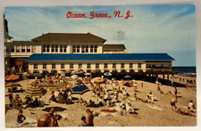 Homestead Restaurant, Beach Scene, Ocean Grove, New Jersey NJ Vintage Postcard picture