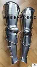 Medieval Epic Full Leg Armor Set Medieval Knight Steel Greaves gift item picture