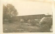 Postcard RPPC Iowa New Hampton Railroad Bridge 1912 23-3664 picture