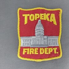 Topeka Kansas KS Cheesecloth Fire Dept 3 7/8