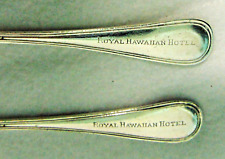 ROYAL HAWAIIAN HOTEL Silverplate 2 Vintage Fruit Spoons Silverware Reed & Barton picture