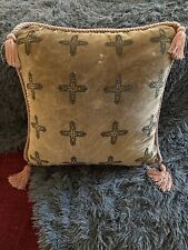 Vintage d’Orange Designs LA Velvet Cross Pillow ‘Case Only’ 20x20 Barneys NY picture