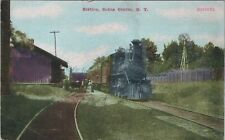 Sodus Center, NY - Train Station - Wayne County, New York Railroad Postcard RR picture