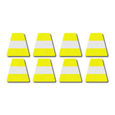 3M Scotchlite Reflective Tetrahedron Set - Lime Yellow w/ Stripe picture