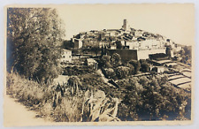 Vintage Saint Paul de Vence France Cote d'Azur View of City RPPC 1928 Scalloped picture