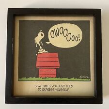Peanuts Snoopy Comic Strip Hallmark Sometimes You Need To Express Yourself 7”x7” picture