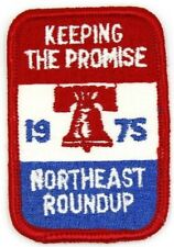 Vintage 1975 Northeast Roundup Keeping the Promise Boy Scout BSA Patch picture