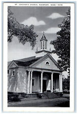 c1940's St. Joachim's Church Rockport Massachusetts MA Vintage Postcard picture