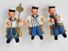 Vintage Erzgebirge - Three sailors - band  - trombone, accordion & flute? picture