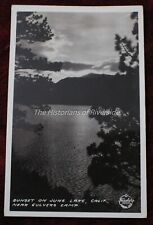RPPC Postcard June Lake, CA near Culvers Camp Mono County Frasher vintage picture