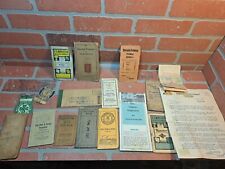 Antique Pocket Calendar notebook Lot 1900-1940 With Extras  picture