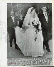 1958 Press Photo Shirley Saunders and Bob Kardell on Wedding Day, Hollywood picture