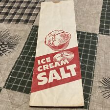 Vintage Ice Cream Bag Salt Ice Cream Salt Sack Frozen Cold picture