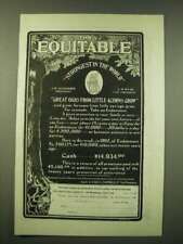 1902 Equitable Insurance Ad - Great oaks from little acorns grow picture