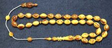 Tesbih Prayer Beads Marbled Vintage Czech Catalin Superior Carving Collector's picture