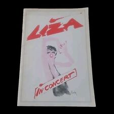 Liza In Concert Vintage Australian Tour Program Souvenir 1981  Poster Size VGC picture